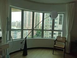 Vakkerlight All Rooms Opal Arc Floor Lamp