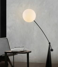 Vakkerlight All Rooms Opal Arc Floor Lamp