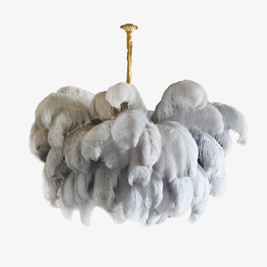 Best Pirce 🥰 Vakkerlight Ostrich Feather Chandeliers 🔥 3 Vakkerlight Ostrich Feather Chandeliers