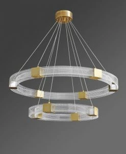 Vakkerlight Parallel Ring LED Chandelier