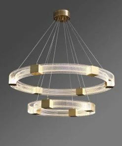Vakkerlight Parallel Ring LED Chandelier
