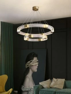 Vakkerlight Parallel Ring LED Chandelier