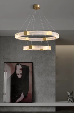 Vakkerlight Parallel Ring LED Chandelier