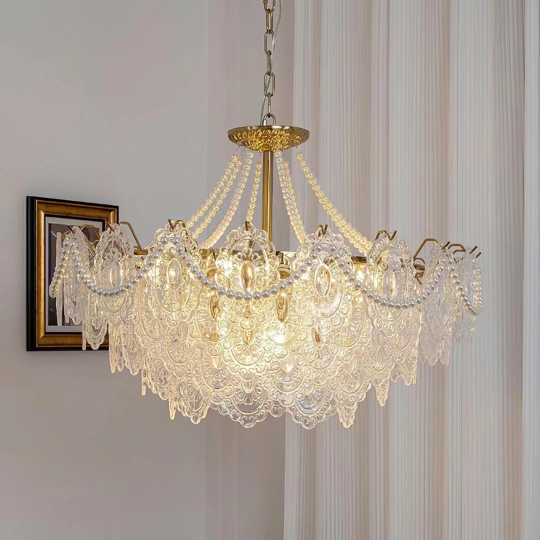 Wholesale 🌟 Vakkerlight Chandeliers Pearls Glass Chandelier ⌛ 5 Vakkerlight Chandeliers Pearls Glass Chandelier