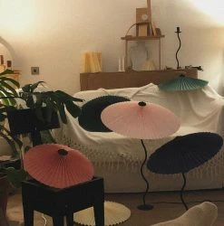 Vakkerlight Table Lamps Pleated Hat Table Lamp