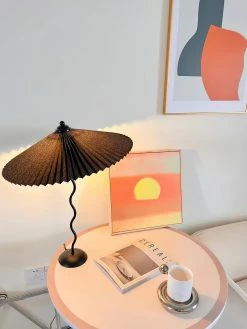 Vakkerlight Table Lamps Pleated Hat Table Lamp