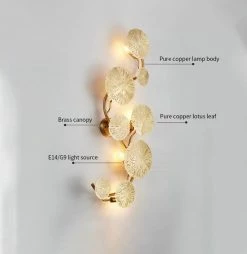 Vakkerlight Lotus Leaf Wall Sconce Wall Sconces