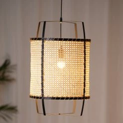 Coupon β Vakkerlight Pendant Lights Rattan Cane Pendant Light 𧨠32 Vakkerlight Pendant Lights Rattan Cane Pendant Light