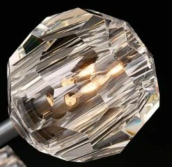 Vakkerlight Pendant Lights Crystal Ball Linear Round Chandelier