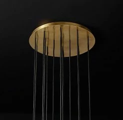 Vakkerlight Pendant Lights Crystal Ball Linear Round Chandelier