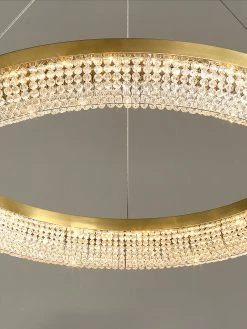 Best Sale 🔔 Vakkerlight Pendant Lights Round Ring Crystal Chandeliers ❤️ 41 Vakkerlight Pendant Lights Round Ring Crystal Chandeliers