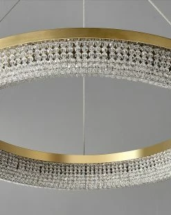 Best Sale 🔔 Vakkerlight Pendant Lights Round Ring Crystal Chandeliers ❤️ 42 Vakkerlight Pendant Lights Round Ring Crystal Chandeliers