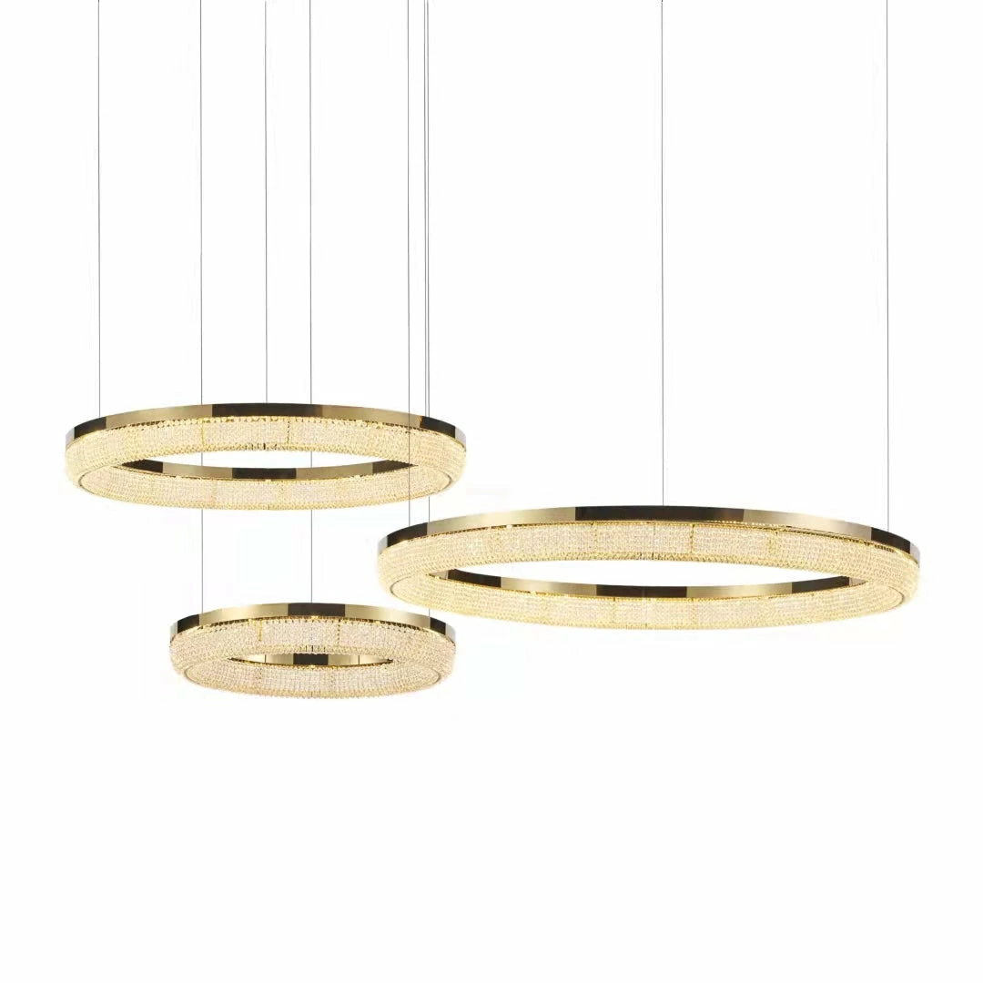 Best Sale 🔔 Vakkerlight Pendant Lights Round Ring Crystal Chandeliers ❤️ 27 Vakkerlight Pendant Lights Round Ring Crystal Chandeliers