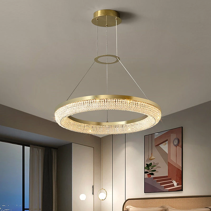 Best Sale 🔔 Vakkerlight Pendant Lights Round Ring Crystal Chandeliers ❤️ 6 Vakkerlight Pendant Lights Round Ring Crystal Chandeliers