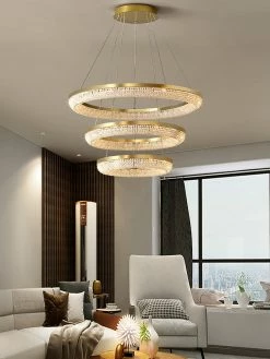Best Sale 🔔 Vakkerlight Pendant Lights Round Ring Crystal Chandeliers ❤️ 32 Vakkerlight Pendant Lights Round Ring Crystal Chandeliers