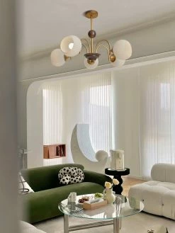 Vakkerlight Sculptural Glass Ribbed Chandelier