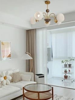 Vakkerlight Sculptural Glass Ribbed Chandelier