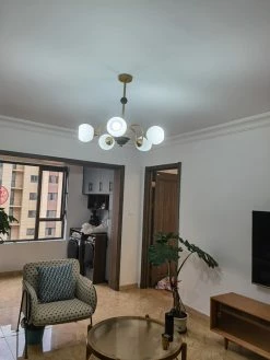 Vakkerlight Sculptural Glass Ribbed Chandelier