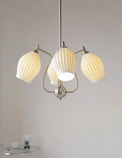 Vakkerlight Ceramic Ribbed Chandelier