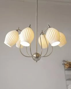 Vakkerlight Ceramic Ribbed Chandelier