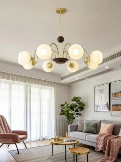 Vakkerlight Sculptural Glass Ribbed Chandelier