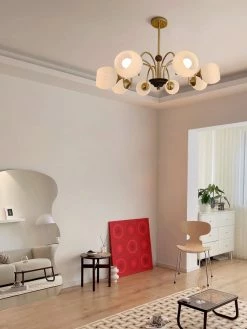 Vakkerlight Sculptural Glass Ribbed Chandelier