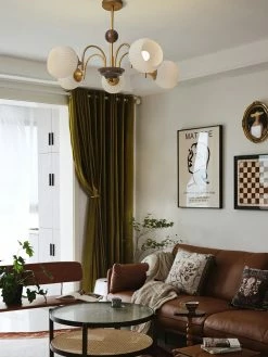 Vakkerlight Sculptural Glass Ribbed Chandelier