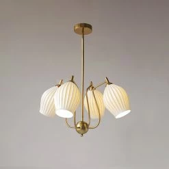 Vakkerlight Ceramic Ribbed Chandelier
