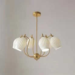 Vakkerlight Ceramic Ribbed Chandelier