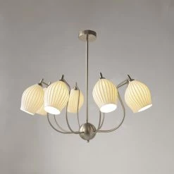 Vakkerlight Ceramic Ribbed Chandelier