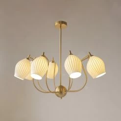 Vakkerlight Ceramic Ribbed Chandelier