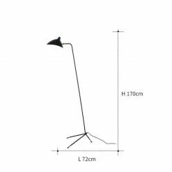 Vakkerlight Serge Mouille Floor Lamp