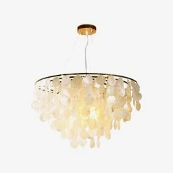 Vakkerlight Pendant Lights Shell Wind Chime Chandelier