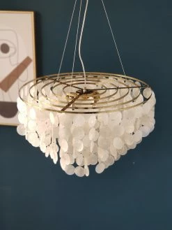 Vakkerlight Pendant Lights Shell Wind Chime Chandelier
