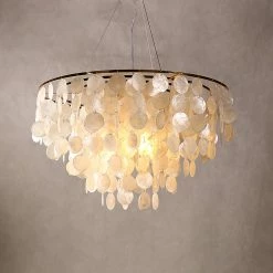 Vakkerlight Pendant Lights Shell Wind Chime Chandelier