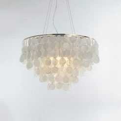 Vakkerlight Pendant Lights Shell Wind Chime Chandelier