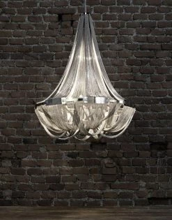 Vakkerlight Chandeliers Tassel Aluminum Chain Chandelier