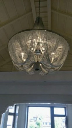 Vakkerlight Chandeliers Tassel Aluminum Chain Chandelier