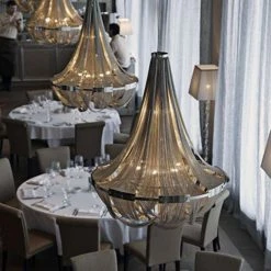 Vakkerlight Chandeliers Tassel Aluminum Chain Chandelier