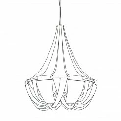Vakkerlight Chandeliers Tassel Aluminum Chain Chandelier