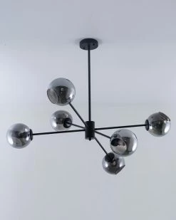 Vakkerlight Pendant Lights Staggered Glass 6-Light Chandelier