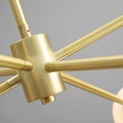 Vakkerlight Pendant Lights Staggered Glass 6-Light Chandelier