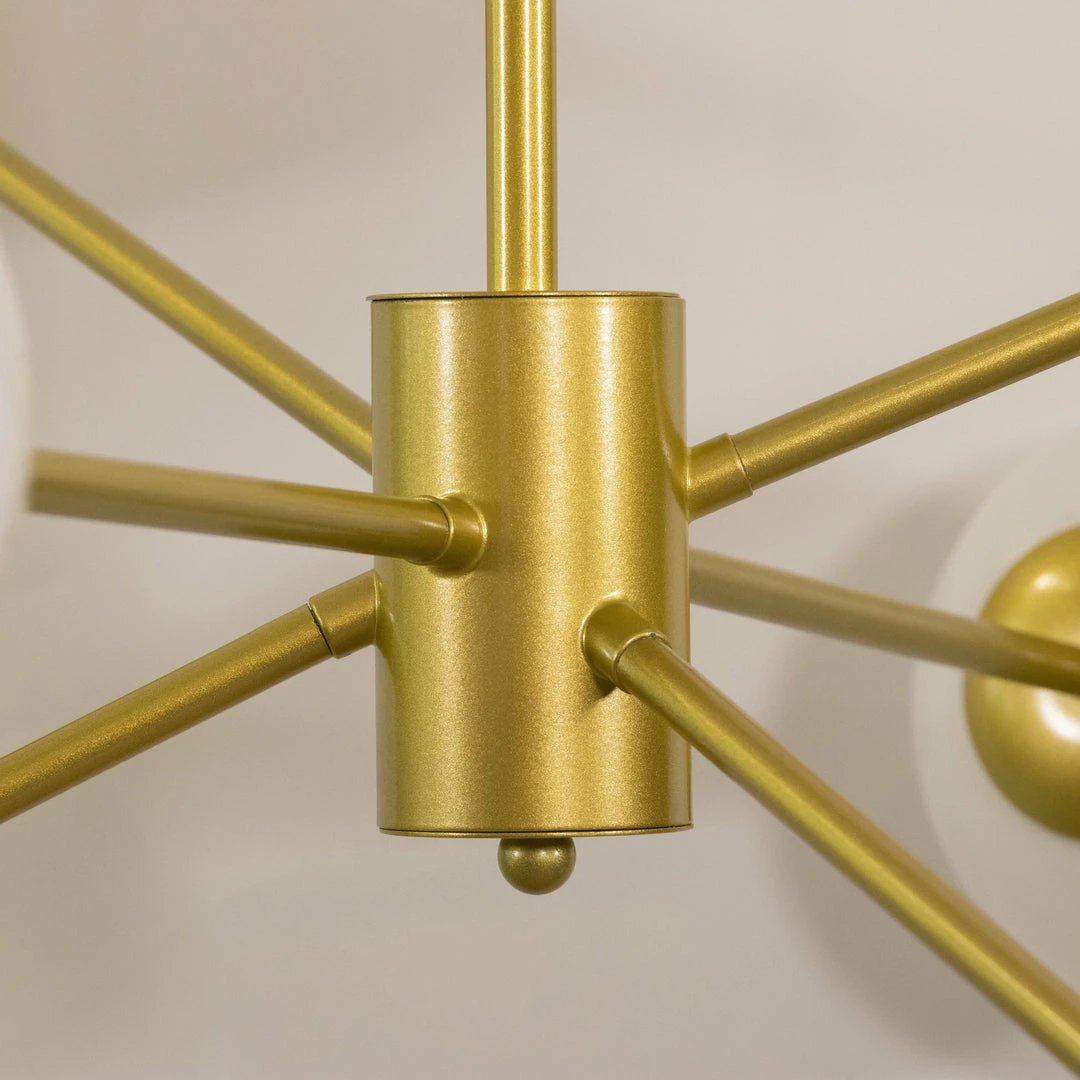 Vakkerlight Pendant Lights Staggered Glass 6-Light Chandelier