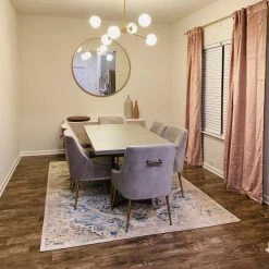 Vakkerlight Pendant Lights Staggered Glass 6-Light Chandelier