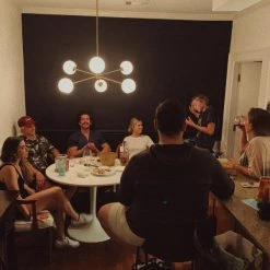 Vakkerlight Pendant Lights Staggered Glass 6-Light Chandelier