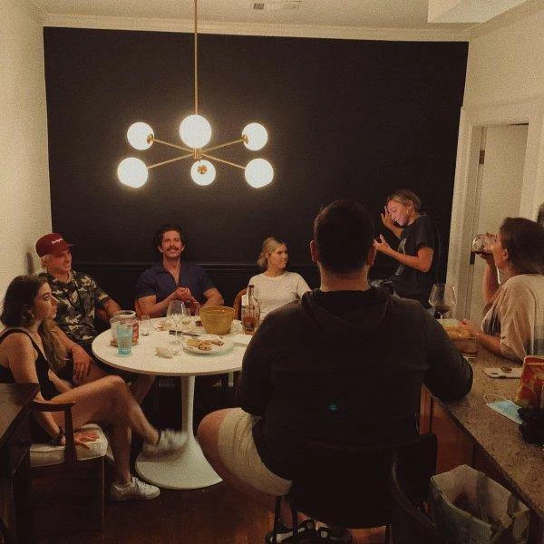 Vakkerlight Pendant Lights Staggered Glass 6-Light Chandelier