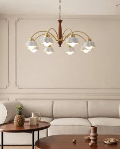 Vakkerlight Swedish Modern Brass Chandelier Chandeliers