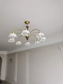 Vakkerlight Swedish Modern Brass Chandelier Chandeliers