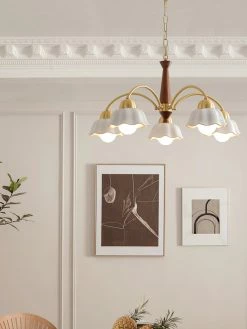 Vakkerlight Swedish Modern Brass Chandelier Chandeliers