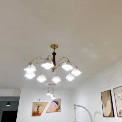 Vakkerlight Swedish Modern Brass Chandelier Chandeliers